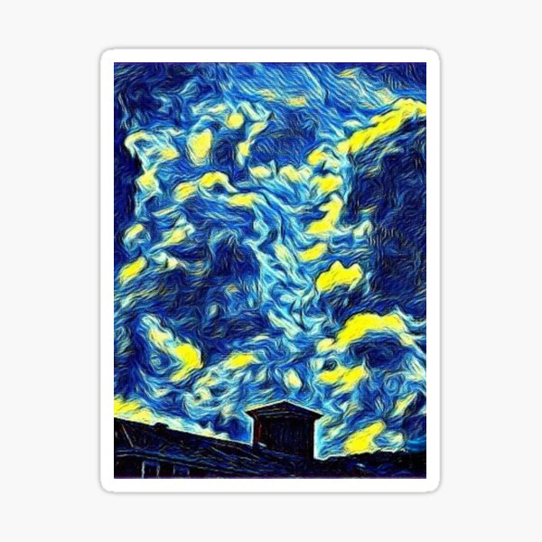 Tower Under Stars Sticker