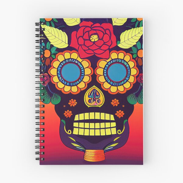 Item preview, Beautiful colorful design of a Dia de Los Muertos skull designed and sold by artofbelletz.
