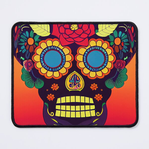 Item preview, Beautiful colorful design of a Dia de Los Muertos skull designed and sold by artofbelletz.