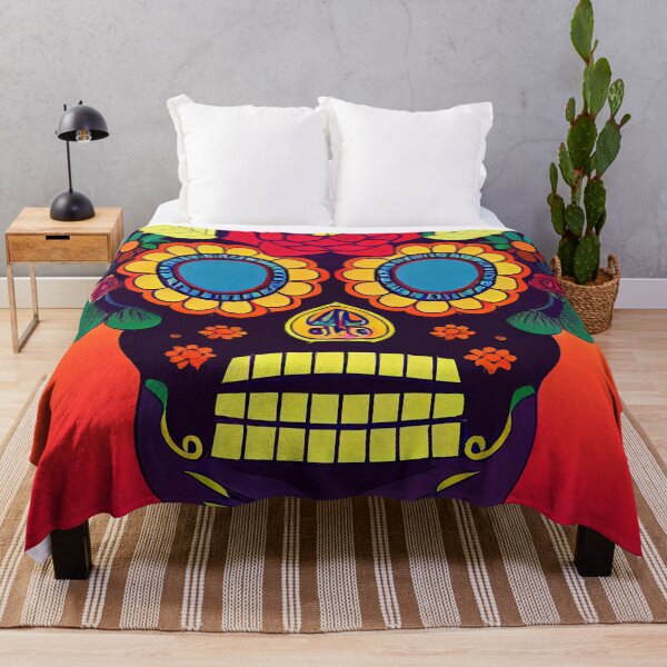 Item preview, Beautiful colorful design of a Dia de Los Muertos skull designed and sold by artofbelletz.