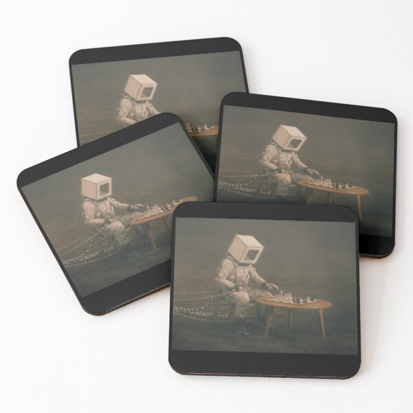 Item preview, Astronaut playing chess alone.  designed and sold by BrainChaos.