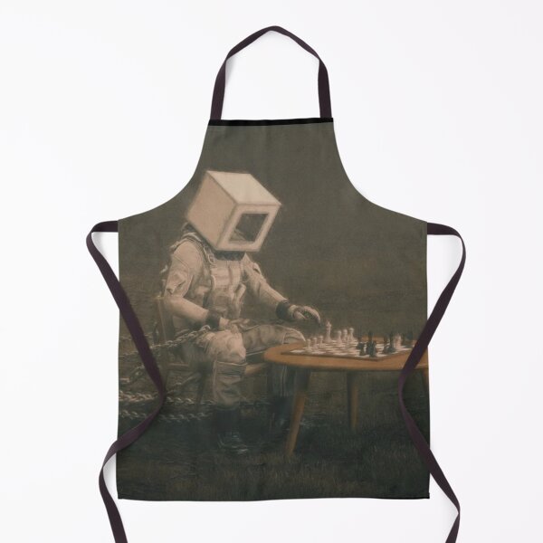 Item preview, Astronaut playing chess alone. designed and sold by BrainChaos.