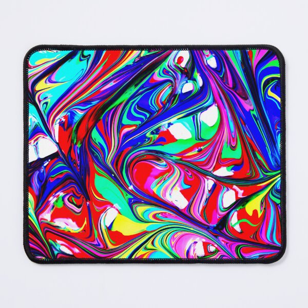 Item preview, PATTERN DESIGN STUDY #77 – Multicolored Paint Swirls designed and sold by DEL-Productions.