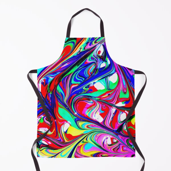 Item preview, PATTERN DESIGN STUDY #77 – Multicolored Paint Swirls designed and sold by DEL-Productions.