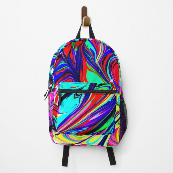 Item preview, PATTERN DESIGN STUDY #77 – Multicolored Paint Swirls designed and sold by DEL-Productions.