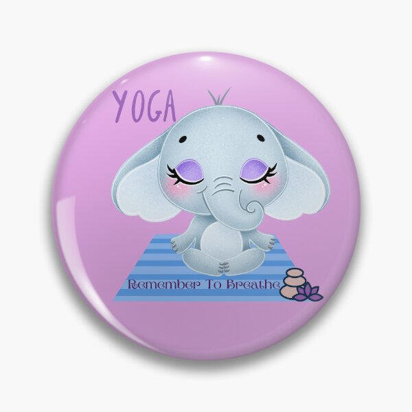 Item preview, BabyElephant Easy Yoga Bliss Design for wild animal lovers and yoga lovers you know. designed and sold by tranquilbeach.