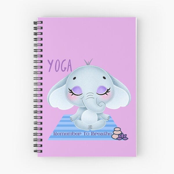 Item preview, BabyElephant Easy Yoga Bliss Design for wild animal lovers and yoga lovers you know. designed and sold by tranquilbeach.