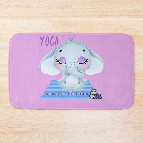 Item preview, BabyElephant Easy Yoga Bliss Design for wild animal lovers and yoga lovers you know. designed and sold by tranquilbeach.