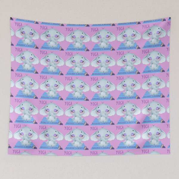 Item preview, BabyElephant Easy Yoga Bliss Design for wild animal lovers and yoga lovers you know. designed and sold by tranquilbeach.
