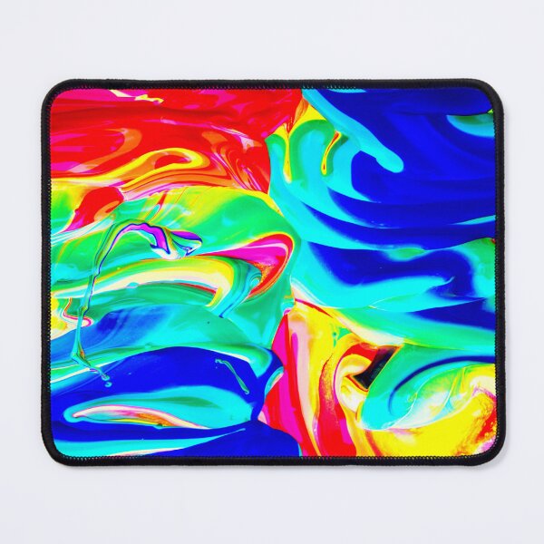 Item preview, PATTERN DESIGN STUDY #78 – Multicolored Paint Swirls in Two Columns designed and sold by DEL-Productions.