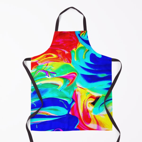 Item preview, PATTERN DESIGN STUDY #78 – Multicolored Paint Swirls in Two Columns designed and sold by DEL-Productions.