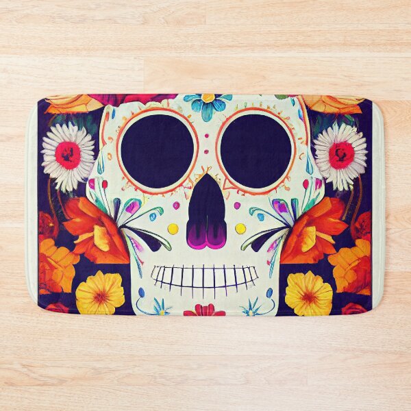 Item preview, Beautiful colorful design of a Dia de Los Muertos skull designed and sold by artofbelletz.