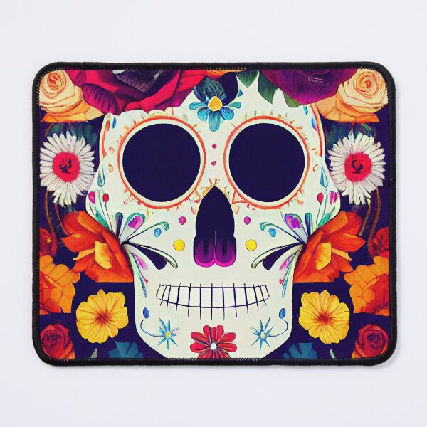 Item preview, Beautiful colorful design of a Dia de Los Muertos skull designed and sold by artofbelletz.