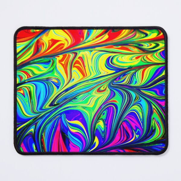 Item preview, PATTERN DESIGN STUDY #79 – Multicolored Paint Swirls Horizontally Layered designed and sold by DEL-Productions.