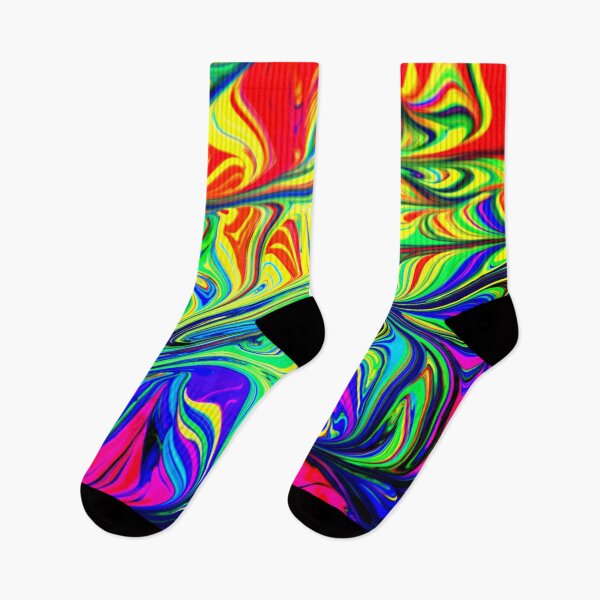 Item preview, PATTERN DESIGN STUDY #79 – Multicolored Paint Swirls Horizontally Layered designed and sold by DEL-Productions.