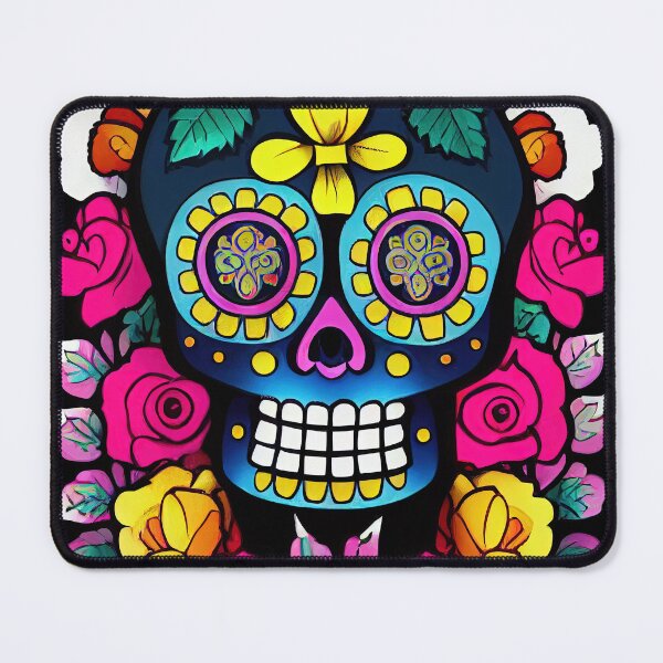 Item preview, Beautiful colorful design of a Dia de Los Muertos skull designed and sold by artofbelletz.