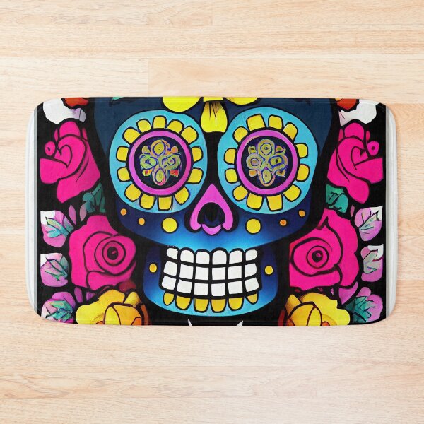 Item preview, Beautiful colorful design of a Dia de Los Muertos skull designed and sold by artofbelletz.