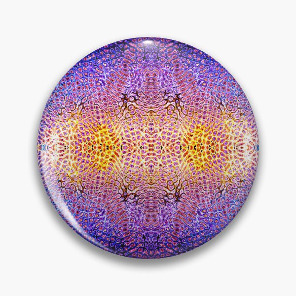 Item preview, PATTERN DESIGN STUDY #80 – Vibrational Patterns in Gold Red Blue designed and sold by DEL-Productions.