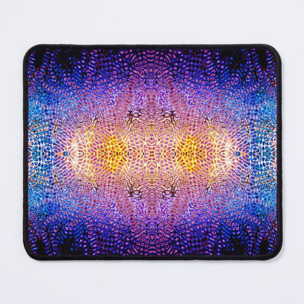 Item preview, PATTERN DESIGN STUDY #80 – Vibrational Patterns in Gold Red Blue designed and sold by DEL-Productions.
