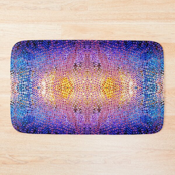 Item preview, PATTERN DESIGN STUDY #80 – Vibrational Patterns in Gold Red Blue designed and sold by DEL-Productions.
