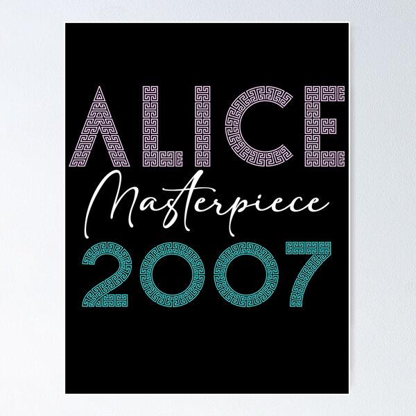 Item preview, ALICE 2007 NAME MASTERCLASS YEAR designed and sold by olivierjourjon.