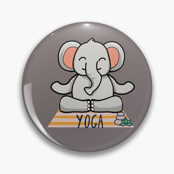 Item preview, Elephant Easy Yoga Design for wild animal lovers and yoga lovers you know. designed and sold by tranquilbeach.