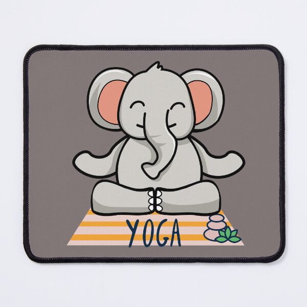 Item preview, Elephant Easy Yoga Design for wild animal lovers and yoga lovers you know. designed and sold by tranquilbeach.