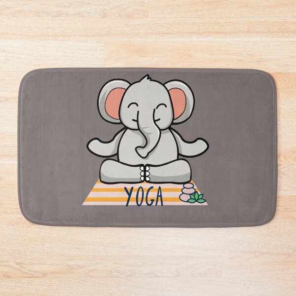 Item preview, Elephant Easy Yoga Design for wild animal lovers and yoga lovers you know. designed and sold by tranquilbeach.