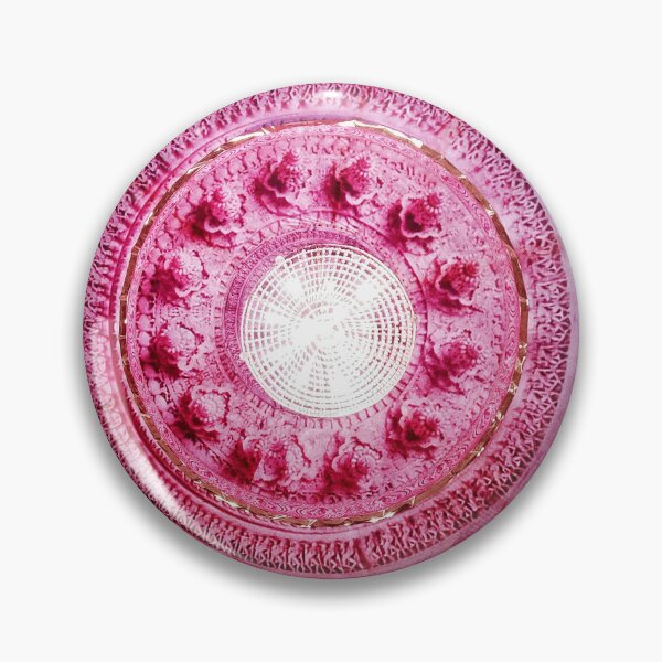 Item preview, PATTERN DESIGN STUDY #82 – Circles of Hot Pink Lace Trim designed and sold by DEL-Productions.