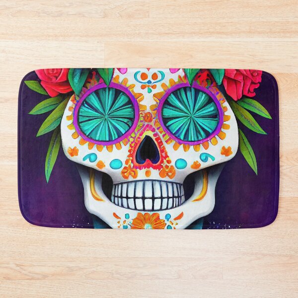Item preview, Beautiful colorful design of a Dia de Los Muertos skull designed and sold by artofbelletz.