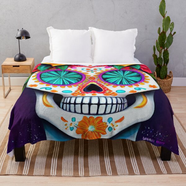 Item preview, Beautiful colorful design of a Dia de Los Muertos skull designed and sold by artofbelletz.
