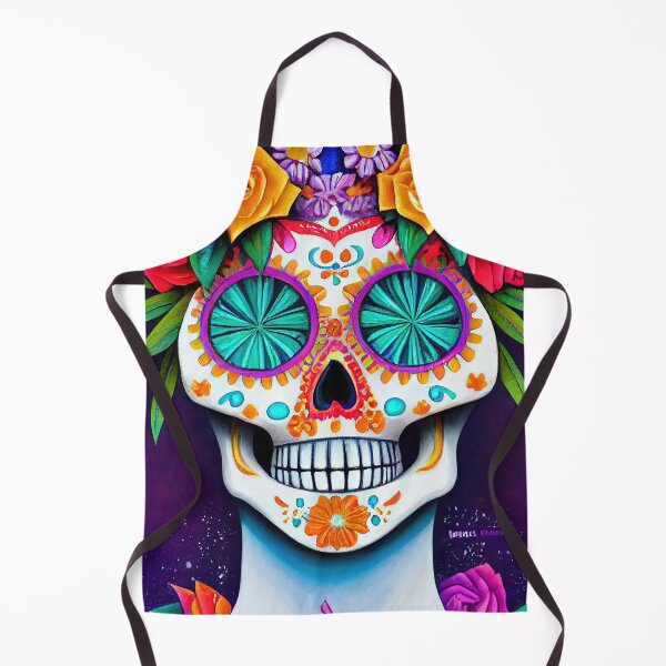 Item preview, Beautiful colorful design of a Dia de Los Muertos skull designed and sold by artofbelletz.
