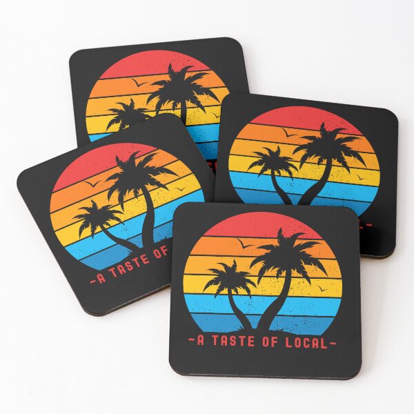 Item preview, A Taste Of Local - Beachtown, Beach Vibes, Vintage Sunset designed and sold by Sun Sand & Sea Art.