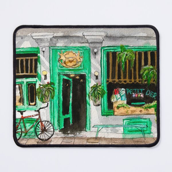 Item preview, Le Petit Dep in Montreal Watercolour Painting designed and sold by FluffyRaccoons.