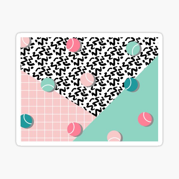 Tennis Pattern #redbubble #decor #buyart Sticker