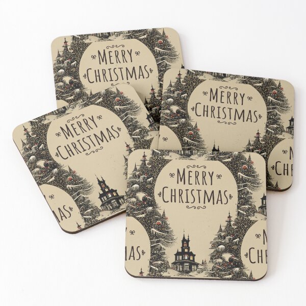 Item preview, Creepy Goth Merry Christmas Greetings designed and sold by JinxedMonster.