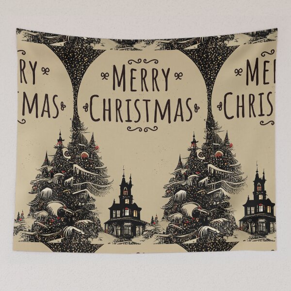Item preview, Creepy Goth Merry Christmas Greetings designed and sold by JinxedMonster.