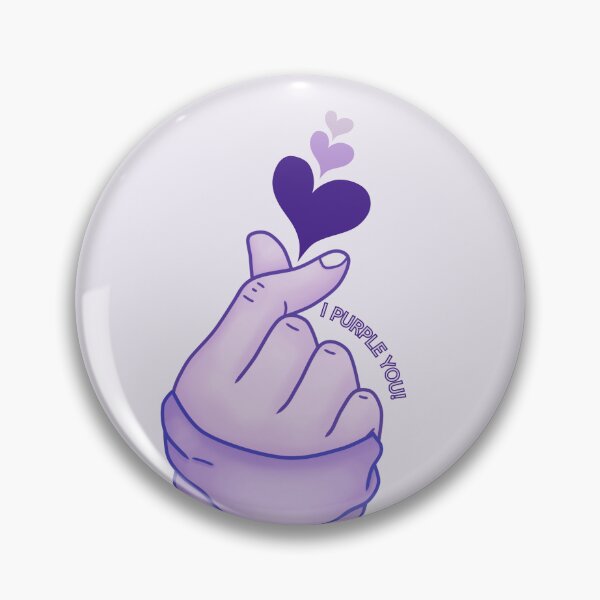 Item preview, I PURPLE YOU HEART FINGERS designed and sold by SeoulJourner.