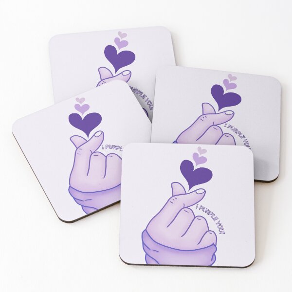 Item preview, I PURPLE YOU HEART FINGERS designed and sold by SeoulJourner.