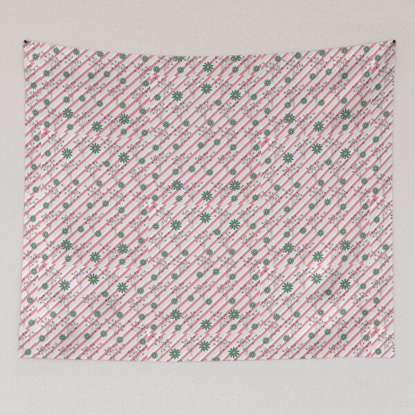 Item preview, Vintage kawaii Flower Fusion with Lines pattern designed and sold by Swagmode.