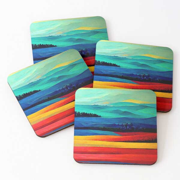 Item preview, Painting of Colored Mountains of Canada designed and sold by Flower1water.