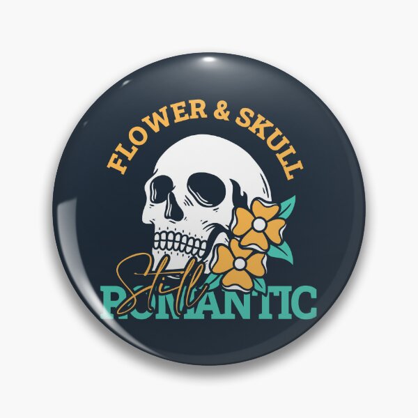 Item preview, Romantic Flower Skull Illustration designed and sold by rukurustudio.