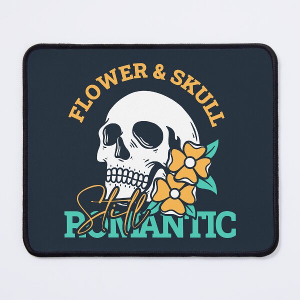 Item preview, Romantic Flower Skull Illustration designed and sold by rukurustudio.