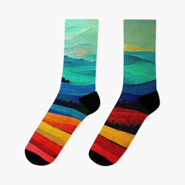 Item preview, Painting of Colored Mountains of Canada designed and sold by Flower1water.