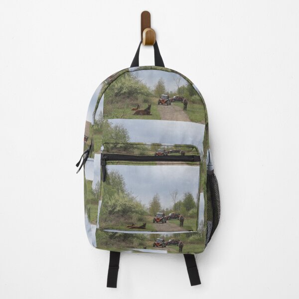 Item preview, Wheelers driving slowly by wild horses designed and sold by Katherine Rose.