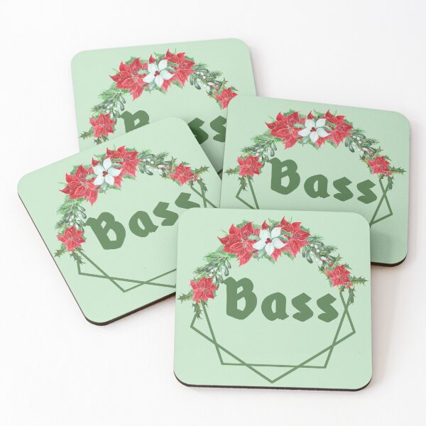 Item preview, CHRISTMAS FLORAL BANNER BASS designed and sold by 4YourThoughts.