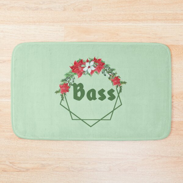 Item preview, CHRISTMAS FLORAL BANNER BASS designed and sold by 4YourThoughts.