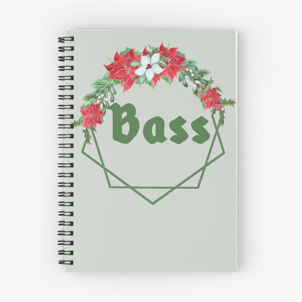 Item preview, CHRISTMAS FLORAL BANNER BASS designed and sold by 4YourThoughts.