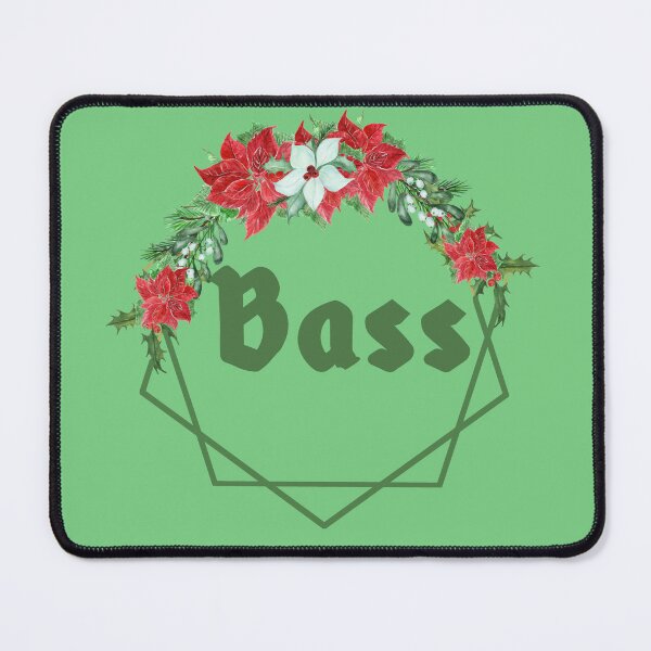 Item preview, CHRISTMAS FLORAL BANNER BASS designed and sold by 4YourThoughts.