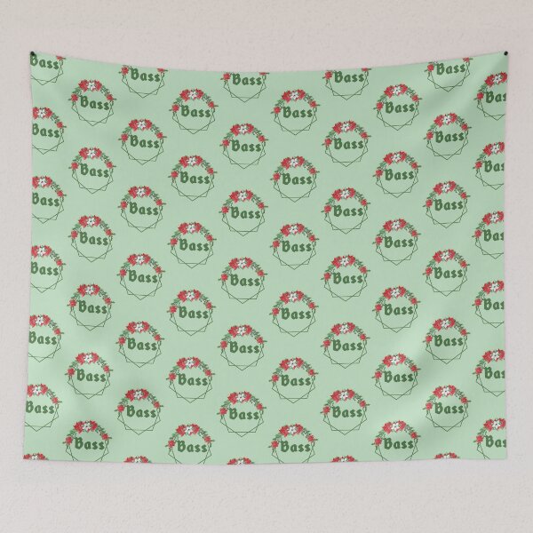 Item preview, CHRISTMAS FLORAL BANNER BASS designed and sold by 4YourThoughts.